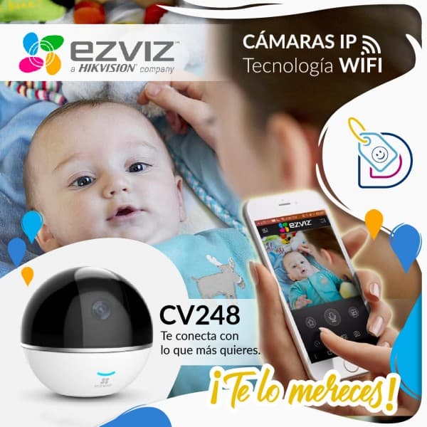 Cámara EZVIZ CV248 - Tecnología WiFi
