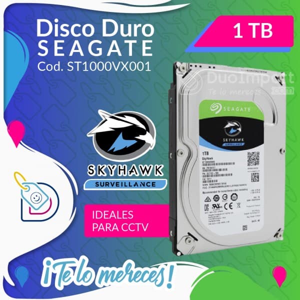 Disco Duro 1TB SkyHawk de Seagate
